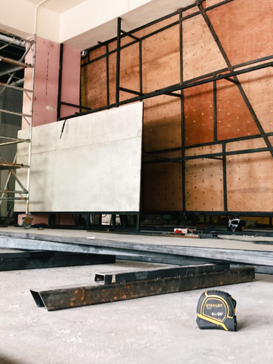 Depot Heights Wall building